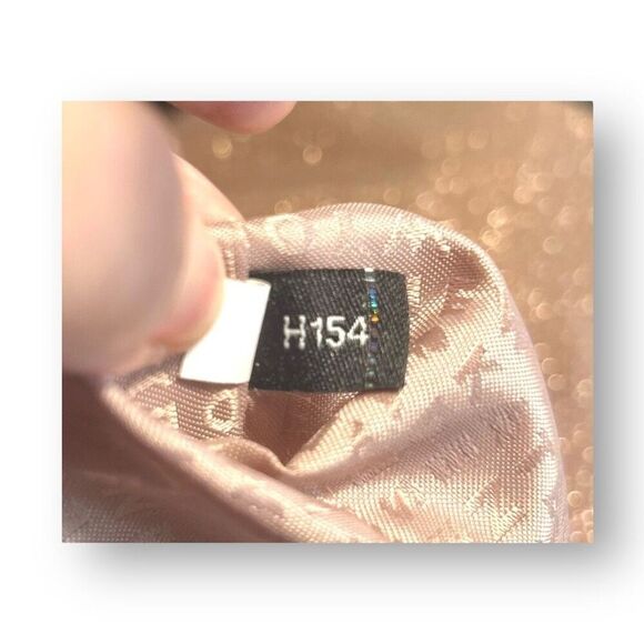 Kate Spade Small Tote Bag Rose Gold Glitter Bow Accent Designer Purse Handbag - Picture 12 of 16